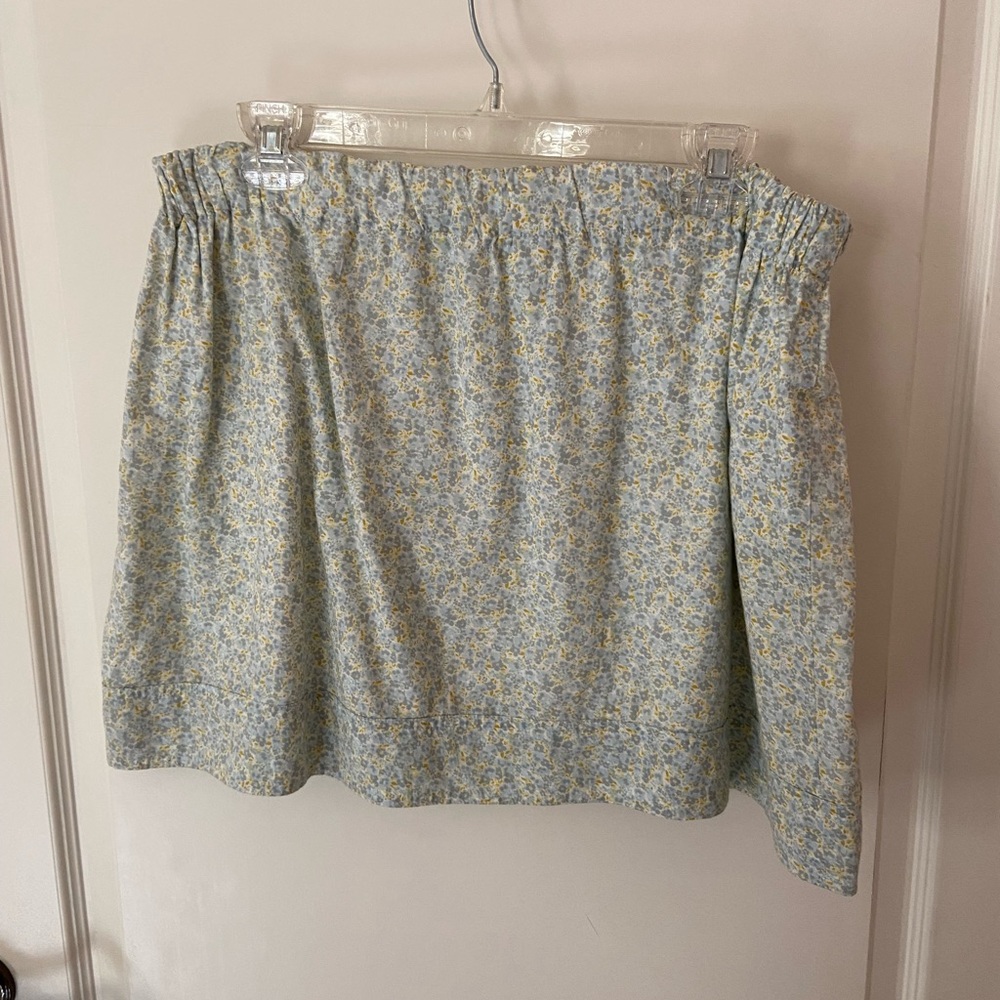 JCREW L floral skirt